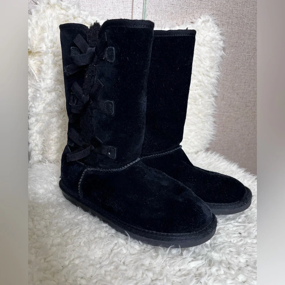 Koolaburra By Ugg Boots Girls Size 5 Youth Black